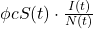 \phi c S(t) \cdot \frac{I(t)}{N(t)}