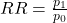 RR = \frac{p_1}{p_0}